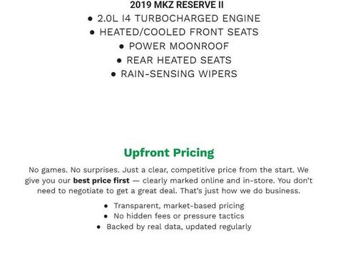 Used 2019 Lincoln MKZ Reserve FWD image 2