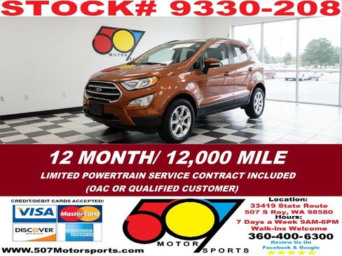 Used 2020 Ford EcoSport SE w/ SE Convenience Package image 1