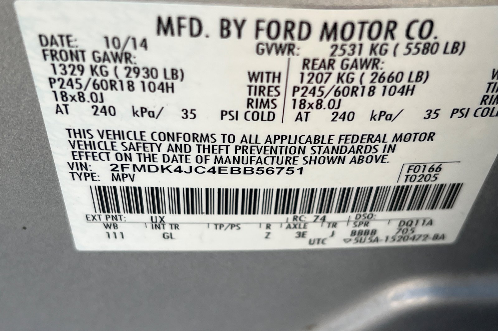 Used 2014 Ford Edge SEL w/ Equipment Group 205A AWD/4WD image 31