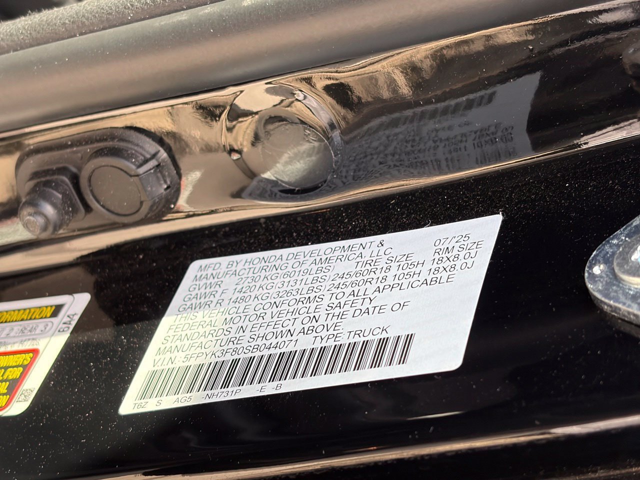 Used 2025 Honda Ridgeline Black Edition image 14