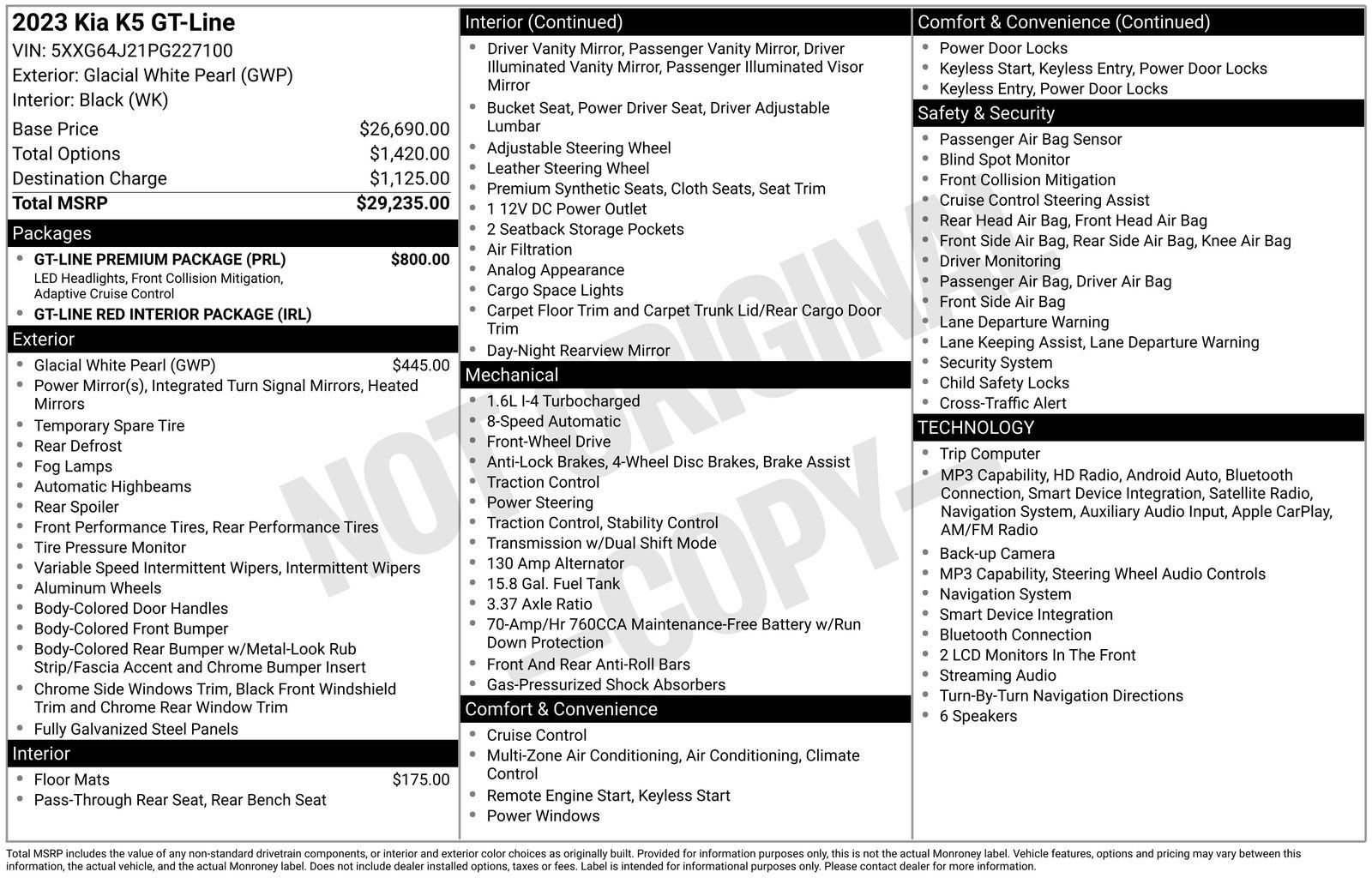Used 2023 Kia K5 GT-Line w/ GT-Line Premium Package FWD image 4