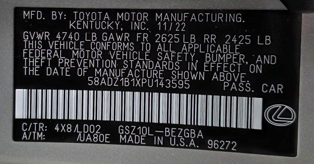 Used 2023 Lexus ES 350 w/ Premium Package FWD image 48
