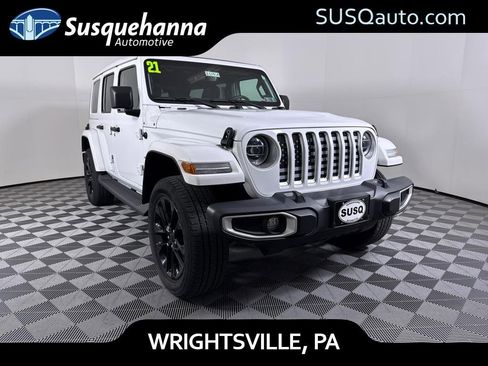 Used 2021 Jeep Wrangler Unlimited Sahara w/ Cold Weather Group image 1