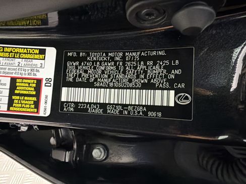 Certified 2025 Lexus ES 350 w/ Premium Package FWD image 30