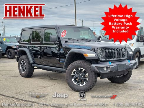 Used 2025 Jeep Wrangler Unlimited Rubicon 4xe w/ Safety Group AWD/4WD image 1