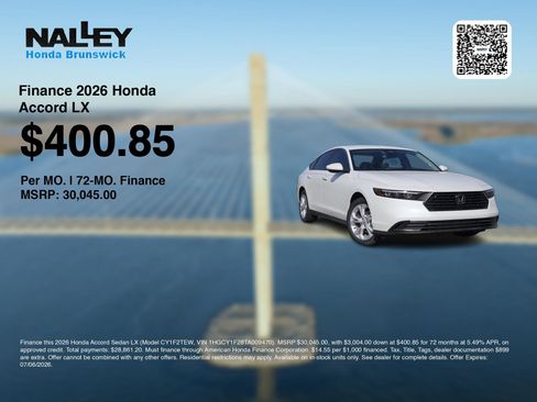 New 2026 Honda Accord LX image 7