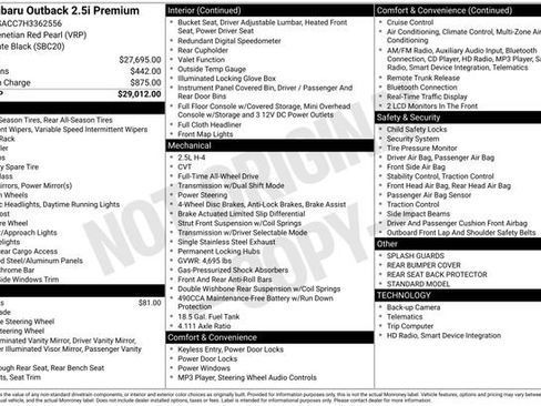 Used 2017 Subaru Outback 2.5i Premium image 10