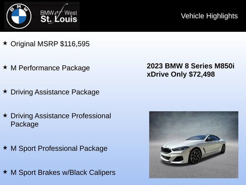 Used 2023 BMW M850i xDrive Convertible AWD/4WD image 8