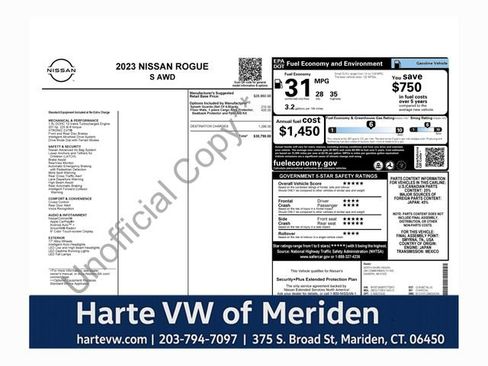 Used 2023 Nissan Rogue S AWD/4WD image 1