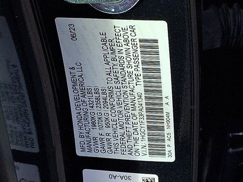 Certified 2023 Honda Accord EX image 27