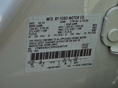 Used 2024 Ford Explorer ST w/ Equipment Group 401A AWD/4WD image 28