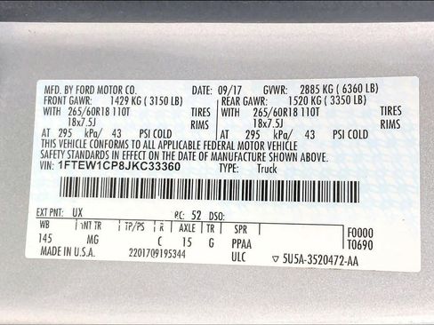 Used 2018 Ford F150 XLT w/ Equipment Group 302A Luxury RWD image 36