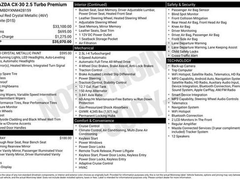 Certified 2022 MAZDA CX-30 2.5 Turbo w/ Premium Package AWD/4WD image 31