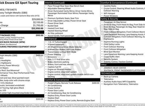 New 2026 Buick Encore GX Sport Touring w/ Comfort Package AWD/4WD image 36