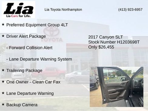 Used 2017 GMC Canyon SLT w/ Driver Alert Package AWD/4WD image 7