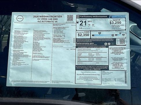 New 2026 Nissan Frontier SV w/ Tow Package image 12