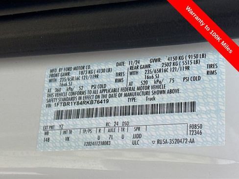 Certified 2024 Ford Transit 250 Low Roof image 34