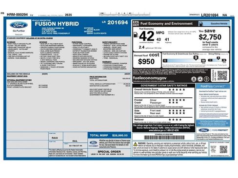 Used 2020 Ford Fusion SE FWD image 2