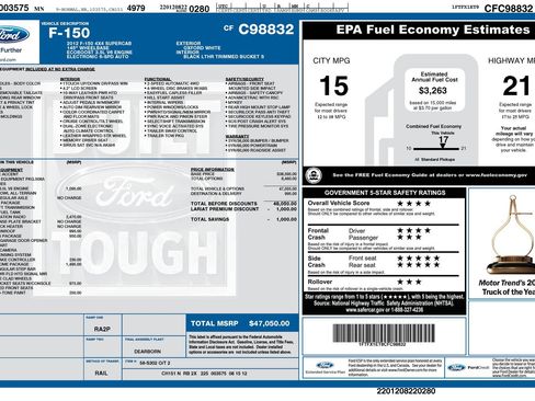 Used 2012 Ford F150 Lariat w/ Lariat Chrome Pkg AWD/4WD image 2