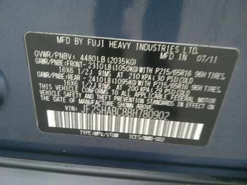 Used 2011 Subaru Forester 2.5X w/ Alloy Wheel Value Pkg image 11