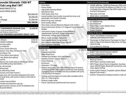 Used 2021 Chevrolet Silverado 1500 W/T w/ WT Fleet Convenience Package RWD image 21