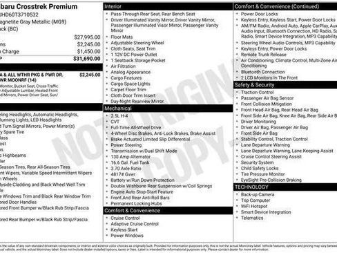 New 2026 Subaru Crosstrek 2.0i Premium image 18