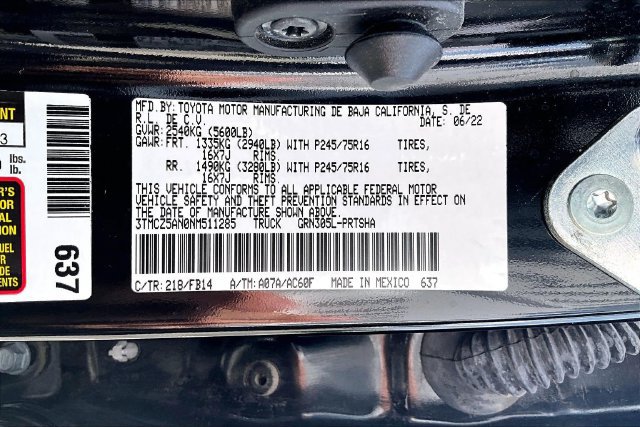 Used 2022 Toyota Tacoma SR AWD/4WD image 19