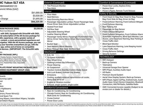 Used 2021 GMC Yukon SLT w/ SLT Premium Package AWD/4WD image 4