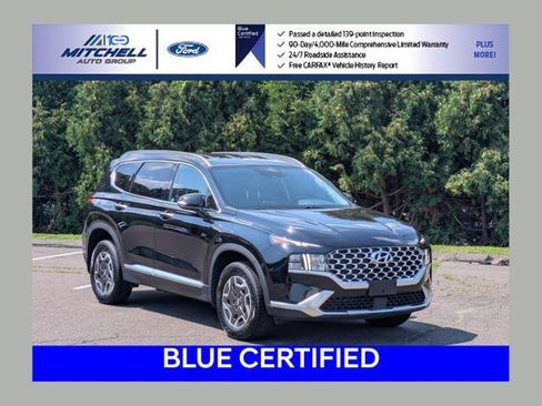 Used 2022 Hyundai Santa Fe Blue AWD/4WD image 1