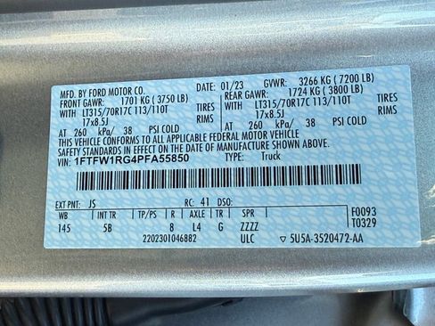 Certified 2023 Ford F150 Raptor w/ Blue Interior Package image 32