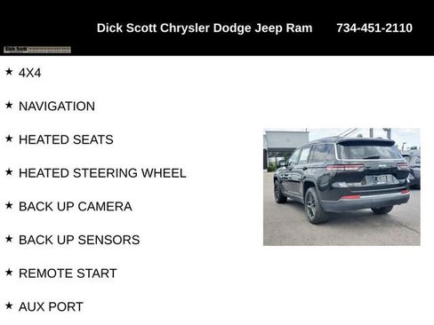Used 2021 Jeep Grand Cherokee L Laredo w/ Luxury Tech Group I AWD/4WD image 9