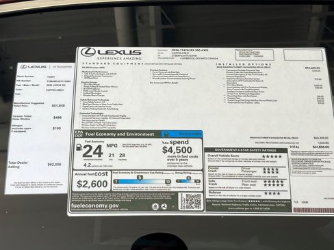 New 2026 Lexus RX 350 Premium AWD/4WD image 29