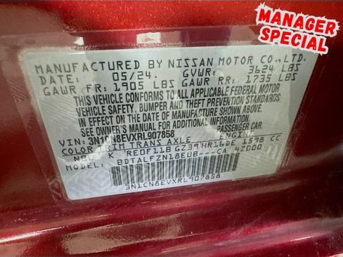 Used 2024 Nissan Versa SV FWD image 29