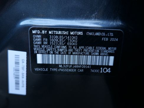 Used 2024 Mitsubishi Mirage G4 ES image 59