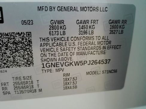 Used 2023 Chevrolet Traverse LT w/ LPO, Cargo Package image 54