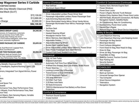 Used 2024 Jeep Wagoneer Series II w/ Convenience Group I AWD/4WD image 2