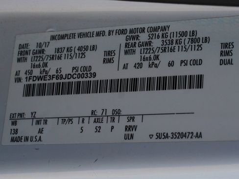 Used 2018 Ford E-350 and Econoline 350 Super Duty w/ Power Windows & Locks Group image 41