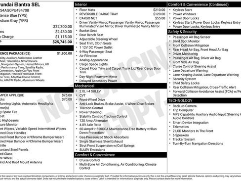 Used 2023 Hyundai Elantra SEL w/ Convenience Package FWD image 12