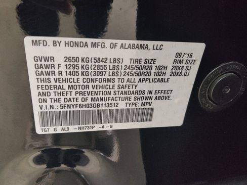 Used 2016 Honda Pilot Elite image 33