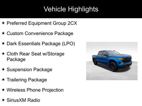 Used 2022 Chevrolet Silverado 1500 Custom Trail Boss w/ LPO, Dark Essentials Package image 2