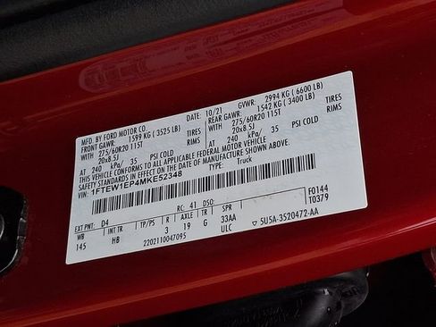 Used 2021 Ford F150 Lariat w/ Equipment Group 502A High AWD/4WD image 27