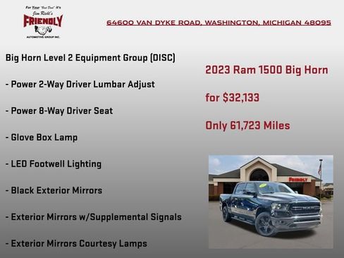 Used 2023 RAM 1500 Big Horn AWD/4WD image 15
