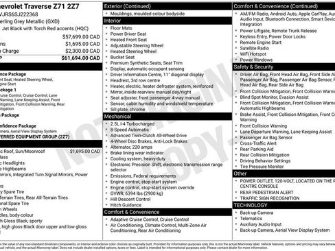 Used 2025 Chevrolet Traverse Z71 AWD/4WD image 26