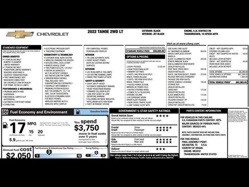 Used 2022 Chevrolet Tahoe LT w/ Luxury Package RWD image 3