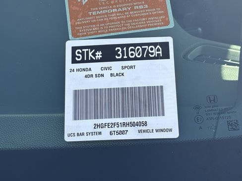 Certified 2024 Honda Civic Sport image 30