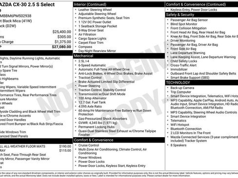 Certified 2023 MAZDA CX-30 AWD 2.5 S w/ Select Package image 39