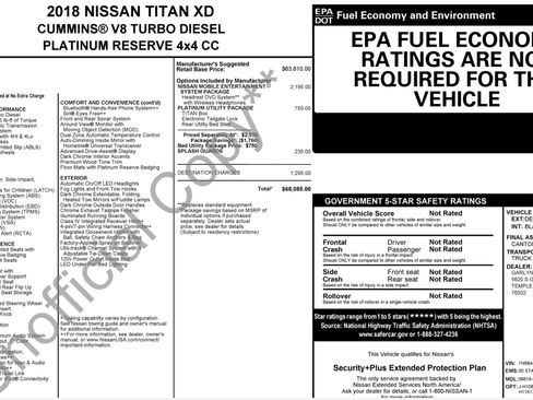Used 2018 Nissan Titan Platinum Reserve w/ Platinum Utility Package AWD/4WD image 3