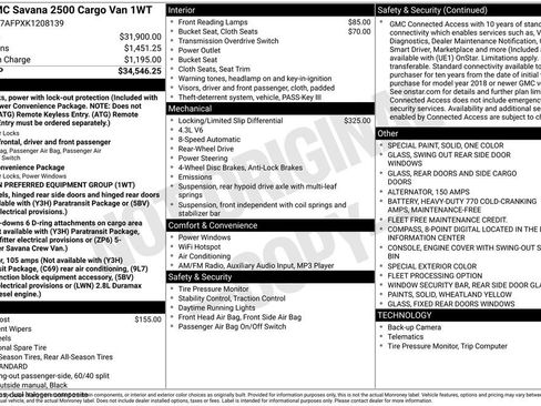 Used 2019 GMC Savana 2500 Work Van image 5