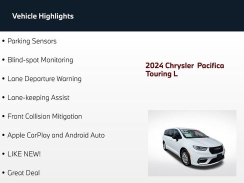 Used 2024 Chrysler Pacifica Touring-L FWD image 65