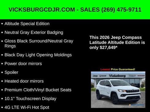 New 2026 Jeep Compass Latitude image 27